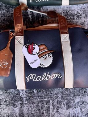 Malbon Duffel Bag I Malbon Leather Malbon Boston Tour Bag Size Large